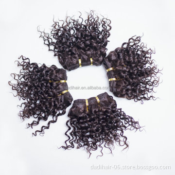 cheap package Brazilian Virgin Hair Weft water Wave 4pcs/lot 100% Jerry curl indian Human Hair Bundles without hair closure